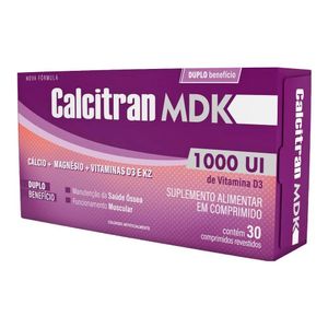 Calcitran Mdk com 30 Comprimidos Revestidos