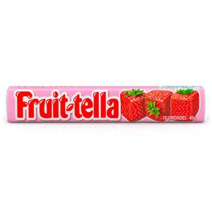 Balas Mastigável Fruit-Tella Sabor Morango 40g