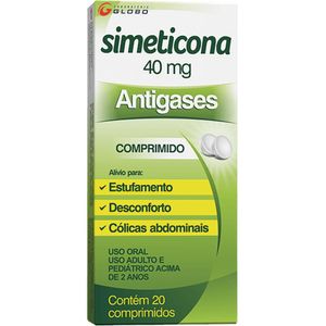 Simeticona 40mg com 20 Comprimidos