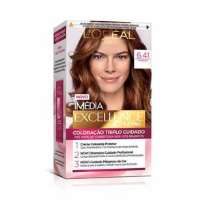 Tintura Permanente Imédia Excellence Nº 6.41 Marrom com 1 Unidade