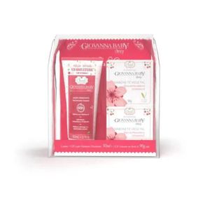 Kit Giovanna Baby Eterno Encanto com Loção Hidratante Desodorante Cherry 50ml + Sabonete Vegetal com 2 Unidades com 90g