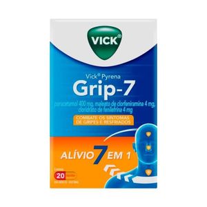 Vick Pyrena Grip – 7 400mg + 4mg + 4mg com 20 Cápsulas Duras