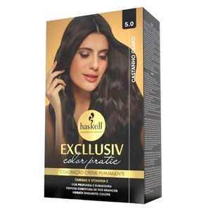 Excllusiv C Pratic Creme Coloração 5.0 Castanho Claro com 1 Unidade