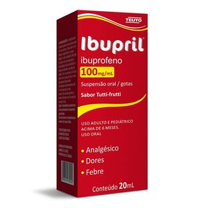 Ibupril 100mg/ml Suspensão de Uso Oral Frasco Gotejador 20ml