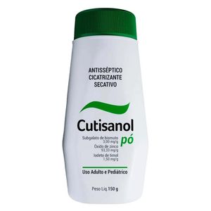 Cutisanol Pó Dermatológico 3mg/g + 1,5mg/g + 93,33mg/g Pó de Uso Dermatológico Tubo 150g