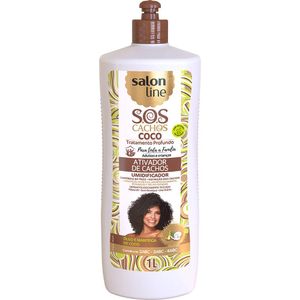 Ativador de Cachos Salon Line S.O.S Cachos Coco 1000ml
