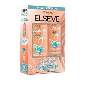 Kit Elseve L'Oréal Paris Cachos Longos dos Sonhos com Shampoo 375ml + Condicionador 170ml