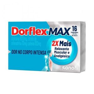 Dorflex Max 600mg + 70mg + 100mg com 16 Comprimidos