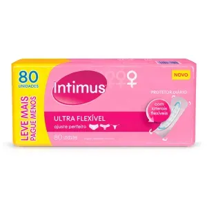 Protetor Diário Intimus Days Flexível com 80 Unidades