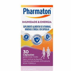 Suplemento Vitamínico Pharmaton Imunidade & Energia Com 30 Cápsulas Gelatinosas Moles