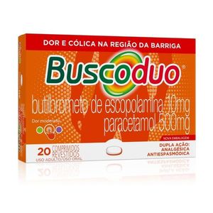 Buscoduo 10mg + 500mg com 20 Comprimidos Revestidos