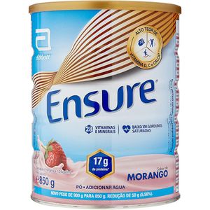 Suplemento Nutricional Ensure Sabor Morango 850g