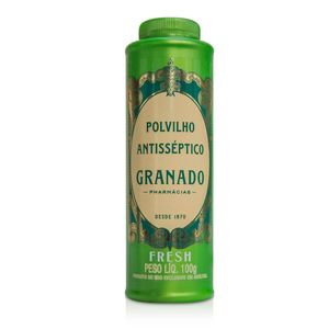 Polvilho Antisséptico Granado Fresh 3,0g + 0,352g + 17,602g + 11,735g Pó de Uso Dermatológico Frasco 100g