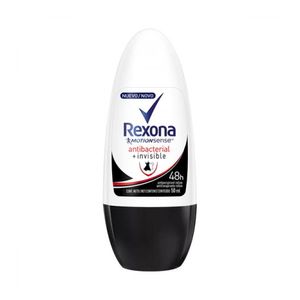 Desodorante Roll On Rexona Women Antibacterial + Invisible 50ml