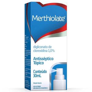 Merthiolate 10mg/ml Solução Aquosa de Uso Dermatológico Frasco Spray 30ml