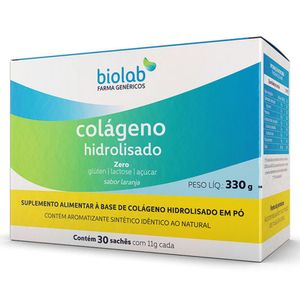 Colágeno Hidrolisado Biolab Sanus Sanus com 30 Sachês com 11g
