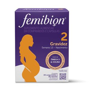 Femibion 2 Multivitamínico para Gravidez com 28 Comprimidos + 28 Cápsulas
