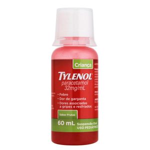 Tylenol Criança Paracetamol 32mg/mL Suspensão Oral Sabor Frutas 60ml
