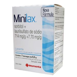 Minilax 714mg/g + 7,70mg/g Solução de Uso Retal com 7 Bisnagas