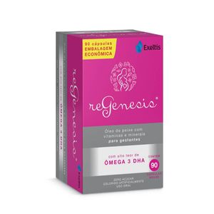Suplemento Vitamínico e Ômega 3 DHA Regenesis com 90 Cápsulas Moles