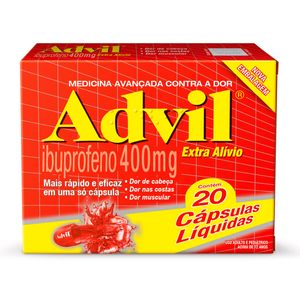 Advil 400mg com 2 Blísteres com 10 Cápsulas Gelatinosas