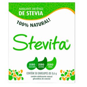 Adoçante em Pó Stevita Sweetener com 50 Envelopes com 800mg