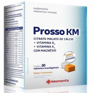 Suplemento Vitamínico Mineral Prosso KM Momenta com 30 Tabletes Mastigáveis