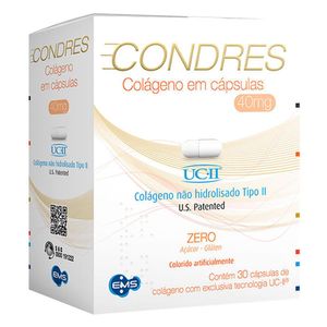 Colágeno Tipo II Não Hidrolisado 40mg Condres com 30 Cápsulas