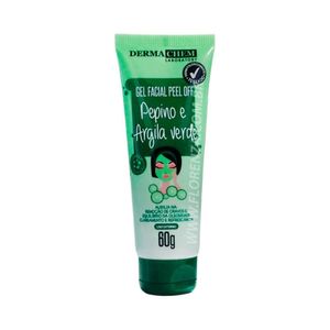 Gel Facial Peel Off Pepino e Argila Verde Dermachem 60g