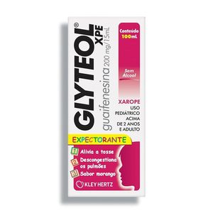Glyteol 13,33mg/ml Xarope Sabor Morango Frasco 100ml