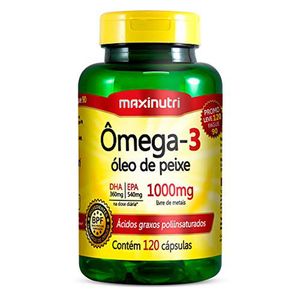 Ômega 3 1000mg Maxinutri com 120 Cápsulas