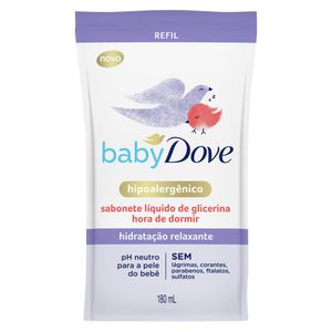 Refil Sabonete Líquido Baby Dove Hidratação Relaxante 180ml