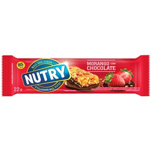 Barra de Cereal Sabor Morango com Chocolate Nutry 22g