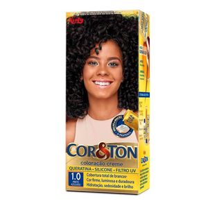 Tintura Cor&Ton Niely 1.0 Preto Azulado com 1 Unidade