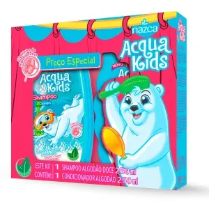 Kit Acqua Kids Algodão Doce com 1 Shampoo 250ml + 1 Condicionador 250ml