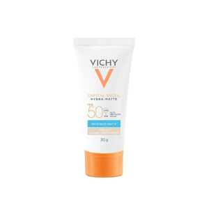 Protetor Solar Facial Vichy Capital Soleil Hydra-Matte FPS 50 Cor 1.0 30g