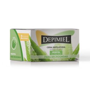 Cera Depilatória para Micro-Ondas Depimiel Vegetal com Aloe Vera 200g