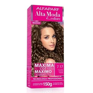 Kit Alta Moda é... Creme de Tintura Nº 7.17 Louro Mate Profundo 150g