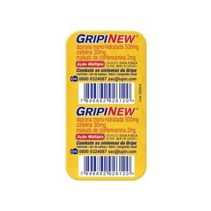 Gripinew 500mg + 2mg + 30mg com 6 Comprimidos