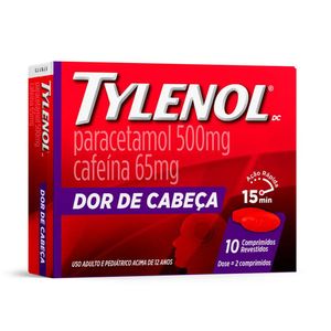 Tylenol Dc 500mg + 65mg com 10 Comprimidos
