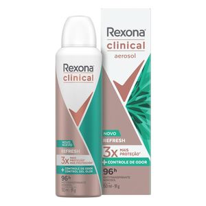 Desodorante Aerossol Rexona Clinical Refresh Feminino 150ml