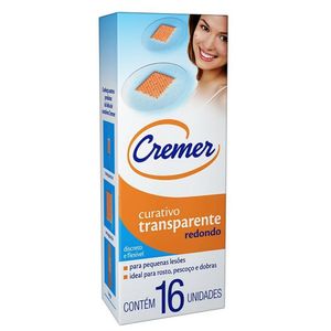 Curativos Cremer Are Redondos Transparente com 16 Unidades