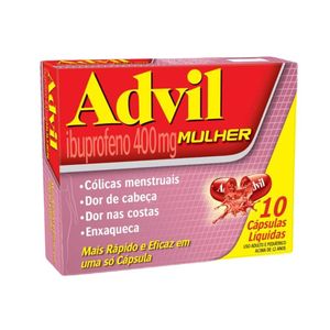 Advil Mulher 400mg com 10 Cápsulas
