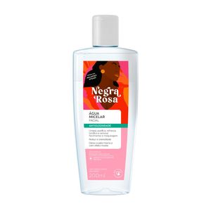 Água Micelar Facial Antioleosidade Negra Rosa 200ml