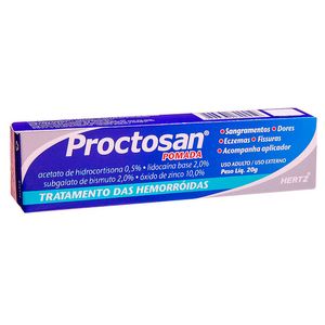 Proctosan 0,5% + 2% + 2% + 10% com Aplicador Pomada de Uso Retal Bisnaga 20g