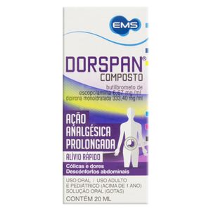 Dorspan Composto 6,67mg/ml + 333,4mg/ml Solução de Uso Oral Frasco Gotejador 20ml