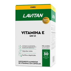 Vitamina E 400UI Lavitan com 30 Cápsulas