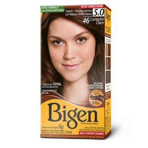 Tintura Bigen 46 N° 5.0 Castanho Claro com 1 Unidade