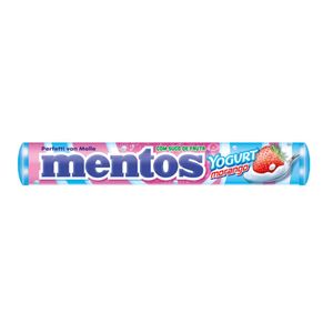 Pastilhas Mentos Stick Sabor Iogurte de Morango 38g