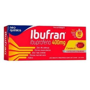 Ibufran 400mg com 8 Cápsulas